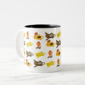 Katzen Tasse Cartoon wiederholen (Vorderseite Links)