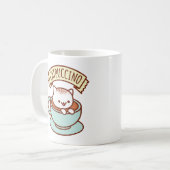 Katzen-Tasse - "CATPUCCINO " Kaffeetasse (Vorderseite Links)