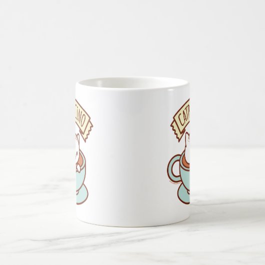 Katzen-Tasse - "CATPUCCINO " Kaffeetasse (Mittel)