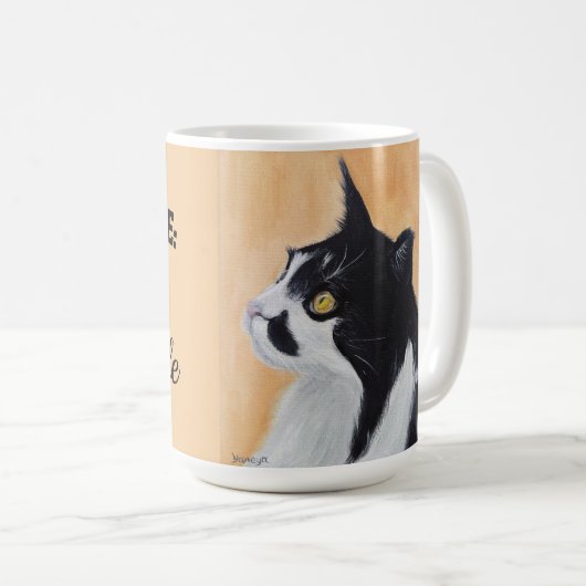 Katzen-Tasse Katitude Es ist ein Lebensstil Kaffeetasse (VorderseiteRechts)
