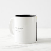 Katzen-Tasse mit Vers… im liebevollen Auge einer Zweifarbige Tasse (Vorderseite Links)