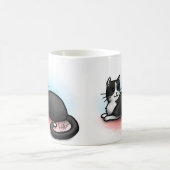 Katzen-Tasse - Schwarzweiss Kaffeetasse (Mittel)