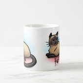 Katzen-Tasse - siamesisches Muster Kaffeetasse (Mittel)
