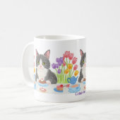 Katzen-Tasse 'Tabby Cat Tea Party' Kaffeetasse (Vorderseite Links)