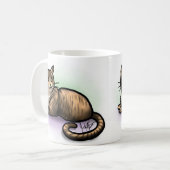 Katzen-Tasse - Tabby Kaffeetasse (Vorderseite Links)