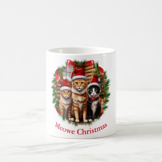 Katzen Tasse zu Weihnachten (Mittel)