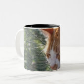 Katzen-Tasse Zweifarbige Tasse (Vorderseite Links)
