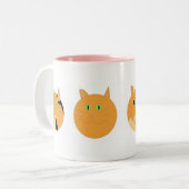 Katzen-Tasse Zweifarbige Tasse (Vorderseite Links)