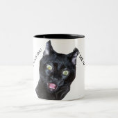 Katzen-Tasse Zweifarbige Tasse (Mittel)