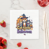 Katzen-tastisches Halloween Serviette (Beispiel)