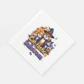 Katzen-tastisches Halloween Serviette (Ecke)