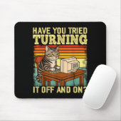 Katzen-Tech-Ingenieur Suprt Humor Tech Computer ED Mousepad (Mit Mouse)
