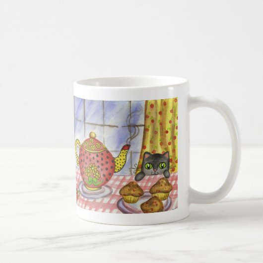 Katzen Teekanne Tasse (Rechts)