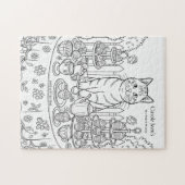 Katzen-Teeparty- & Süßigkeiten-Puzzle Puzzle (Horizontal)