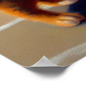 Katzen Tennis spielen Poster (Ecke)