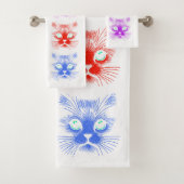 Katzen Themen  Badhandtuch Set (Insitu)