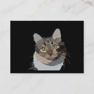 Katzen-Tier-Haustier-Illustration Katzenliebhaber Visitenkarte