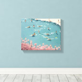 Katzen, Tiere, Haustiere, niedlich, Liebe, Begleit Leinwanddruck (Insitu (Holzboden))