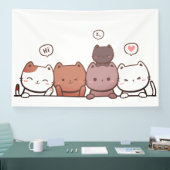 Katzen, Tiere, Spaß Banner (Messe)