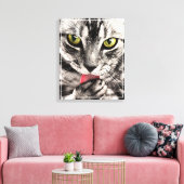 Katzen Tierportrait Leinwanddruck (Insitu (Wohnzimmer))