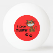 Katzen Tischtennisball (Rückseite)
