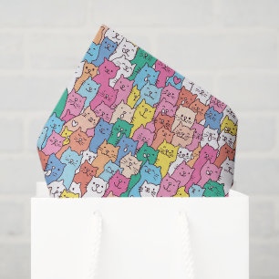 Katzen-Tissue-Papier, Decoupage-Kitty-Kätzchen  Seidenpapier