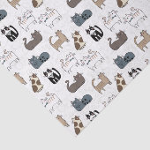 Katzen-Tissue-Papier, Kitty-Kätzchen-Decoupage Seidenpapier (Ausschnitt)