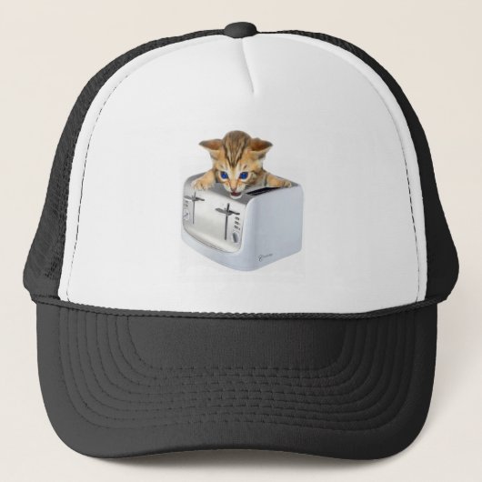 Katzen-Toaster Truckerkappe (Vorderseite)