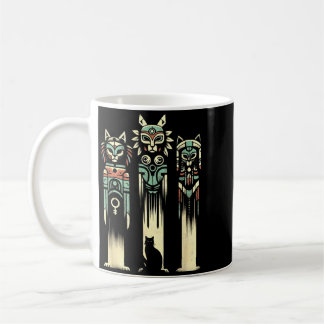 Katzen-Totem-Geister - Vintage Gruselige Katze Hal Kaffeetasse