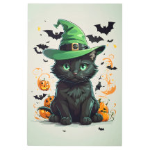 Katzen tragen Halloween Hats
