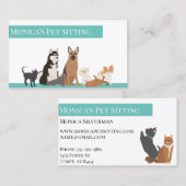 Katzen-Training für Haustiere Visitenkarte (Vorne/Hinten)