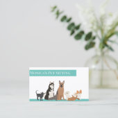 Katzen-Training für Haustiere Visitenkarte (Stehend Vorderseite)