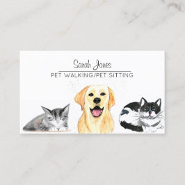 Katzen-Training für Haustiere Visitenkarte