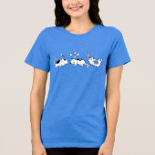 Katzen träumen Tri-Blend shirt (Vorderseite)