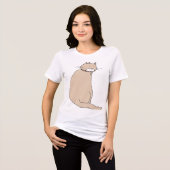 Katzen Tri-Blend Shirt (Vorderseite voll)