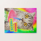 Katzen trinken Slushie Puzzle (Horizontal)