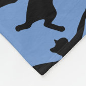 Katzen Tumbling Fleecedecke (Ecke)