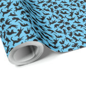 Katzen Tumbling Geschenkpapier (Rolleneckpunkt)