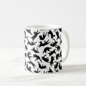 Katzen Tumbling Kaffeetasse (VorderseiteRechts)