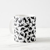Katzen Tumbling Kaffeetasse (Vorderseite Links)