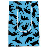 Katzen Tumbling Mittlere Geschenktüte (Rückseite)