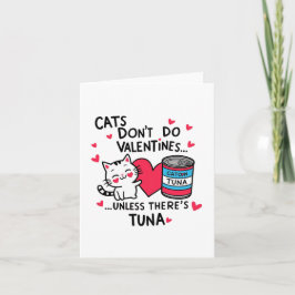 Katzen tun keine Valentine Dankeskarte