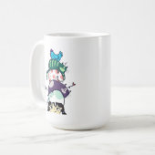 Katzen Turm Leben Niedliche Katzen Stapel Kunst Kaffeetasse (Vorderseite Links)