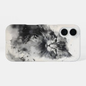 Katzen-Tuschemalerei iPhone 16 Hülle (Rückseite (Horizontal))