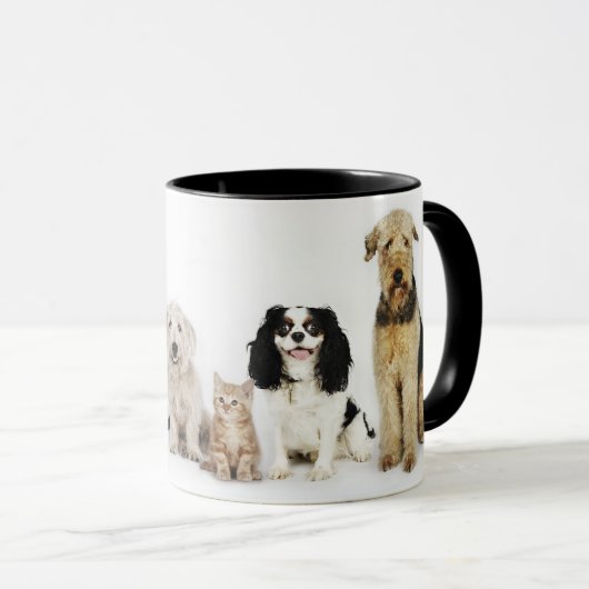Katzen u. Hunde Tasse (VorderseiteRechts)