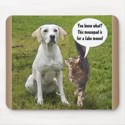 Katzen- u. Hundegespräch Mousepad (Vorne)