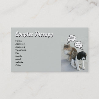 Katzen-u. Hundepaar-Therapie Visitenkarte