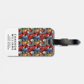 Katzen-u. Hunderoller-Muster | addieren Ihren Gepäckanhänger (Rückseite horizontal)