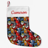 Katzen-u. Hunderoller-Muster | addieren Ihren Kleiner Weihnachtsstrumpf (Vorderseite)