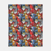 Katzen-u. Hunderoller-Muster Fleecedecke (Vorderseite)